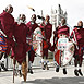 Masai Warriors take part in the London Marathon