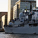 HMS LIVERPOOL in Canary Wharf London
