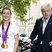 Laura Trott Olympic Cycling Champion & Boris Johnson 2012