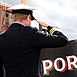 Portwey 90 yr old Steam Tug takes Royal Navy salute 22